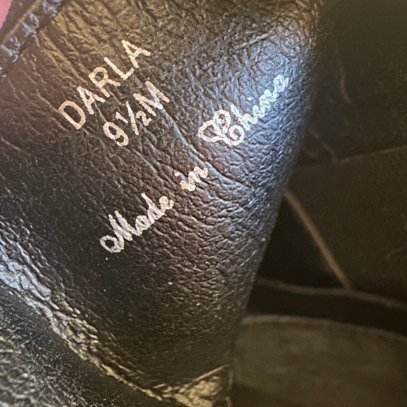 Donald J Pliner Darla Black Sparkle Suede Heeled Booties - Picture 11 of 12